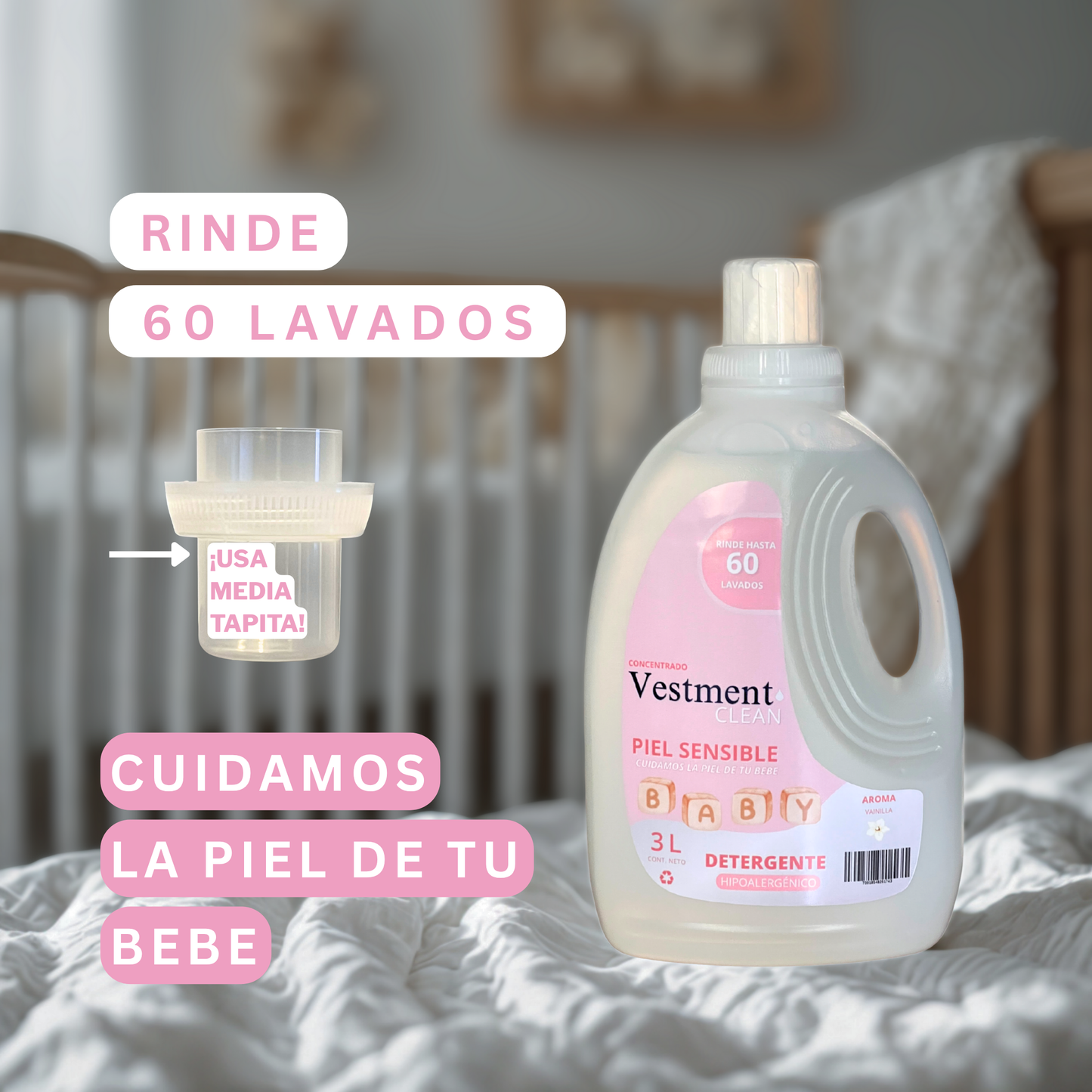 DETERGENTE CONCENTRADO 3L BEBE